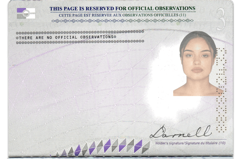 United Kingdom fake Passport template - Image 2