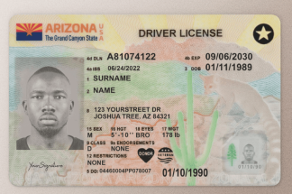 Arizona Driver License Front