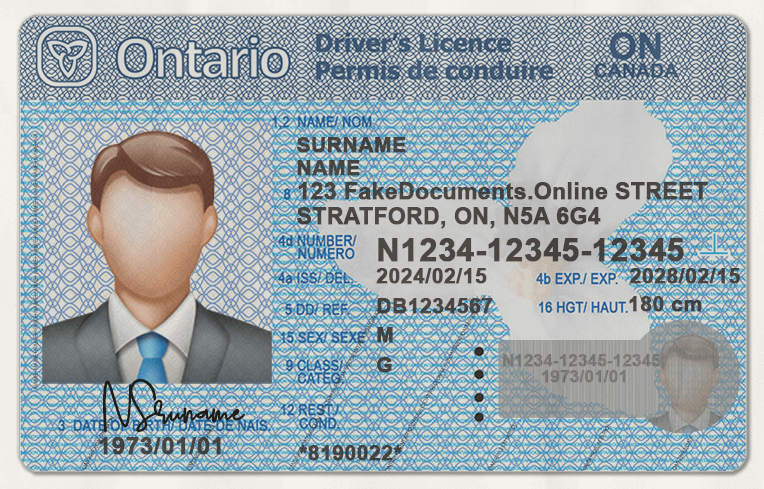 Ontario-fake-driver-license