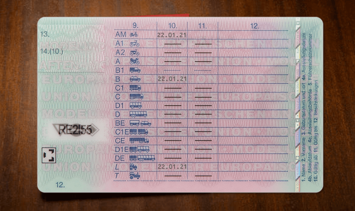 Germany Driver License - Image 2