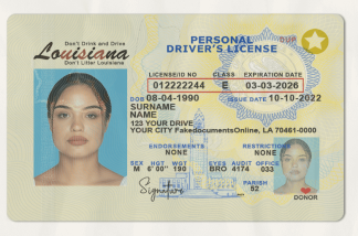 Louisiana-fake-DL-front