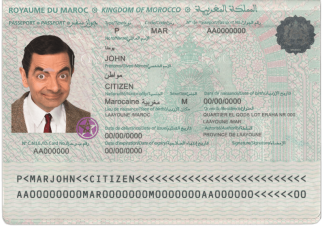 Marocco_Passport front