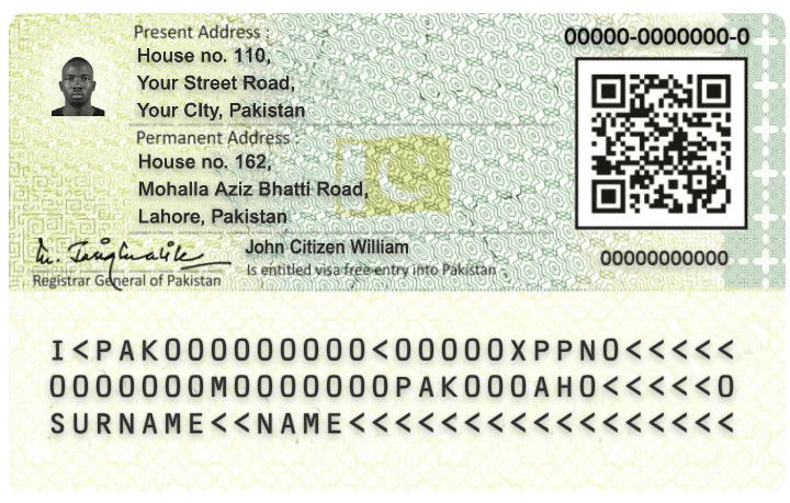 Pakistan ID Card Template - Image 2