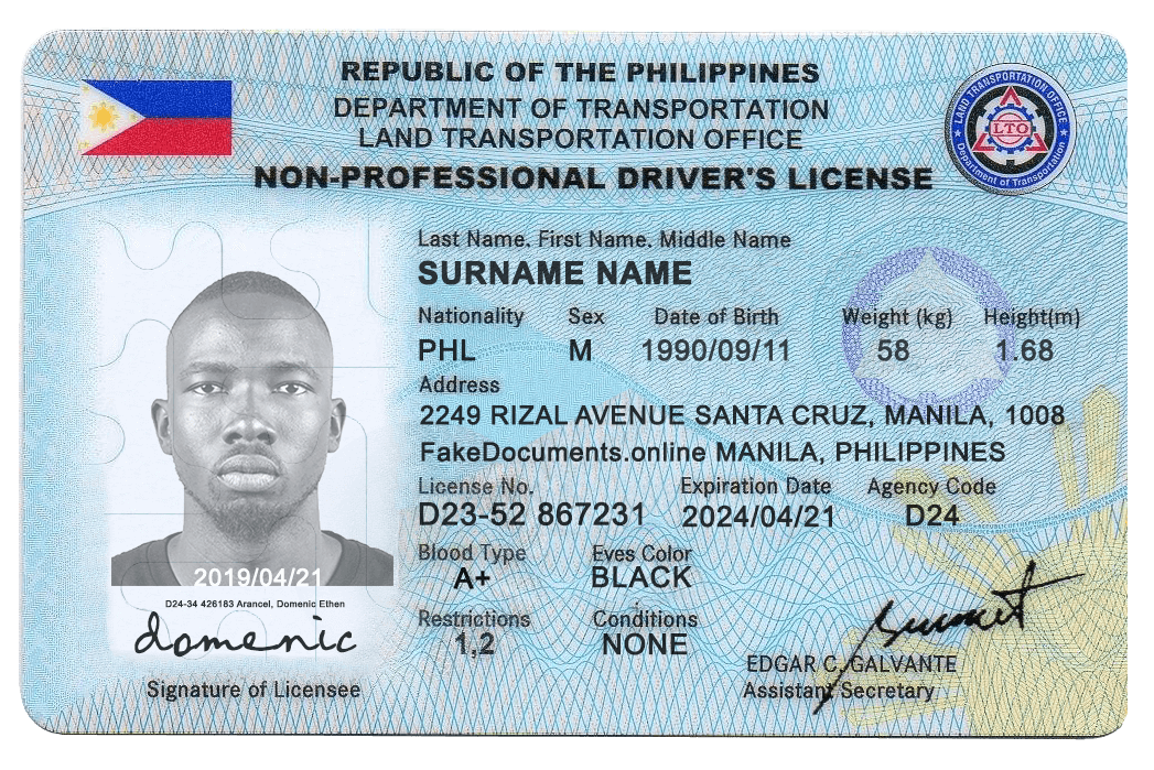 Philippines-fake-DL-Front